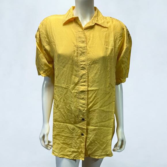 Studio New York Small Goldenrod Yellow Button-Down Shirt - Good Condition - Picture 1 of 9